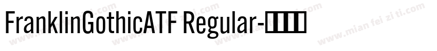 FranklinGothicATF Regular字体转换